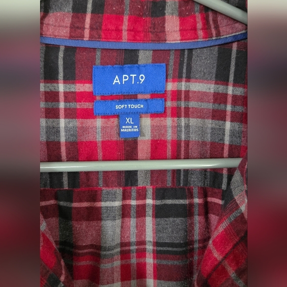 Apt. 9 Red Flannel Size XL - Picture 4 of 5